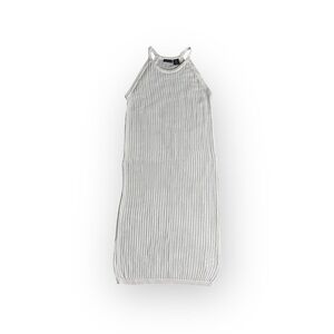 Tahari White Knit Sleeveless Beach Cover Up Dress Women’s Size M